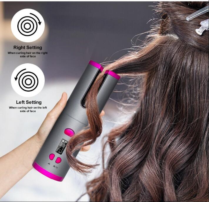 Unbound Automatic Hair Curler Cordless Electric Curling Roller Professional Ceramic Hair Waver Rechargeable Auto Curler Curls